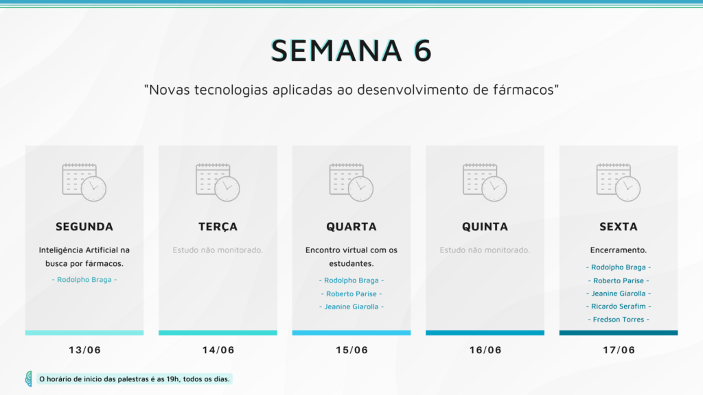 Cronograma: semana 6