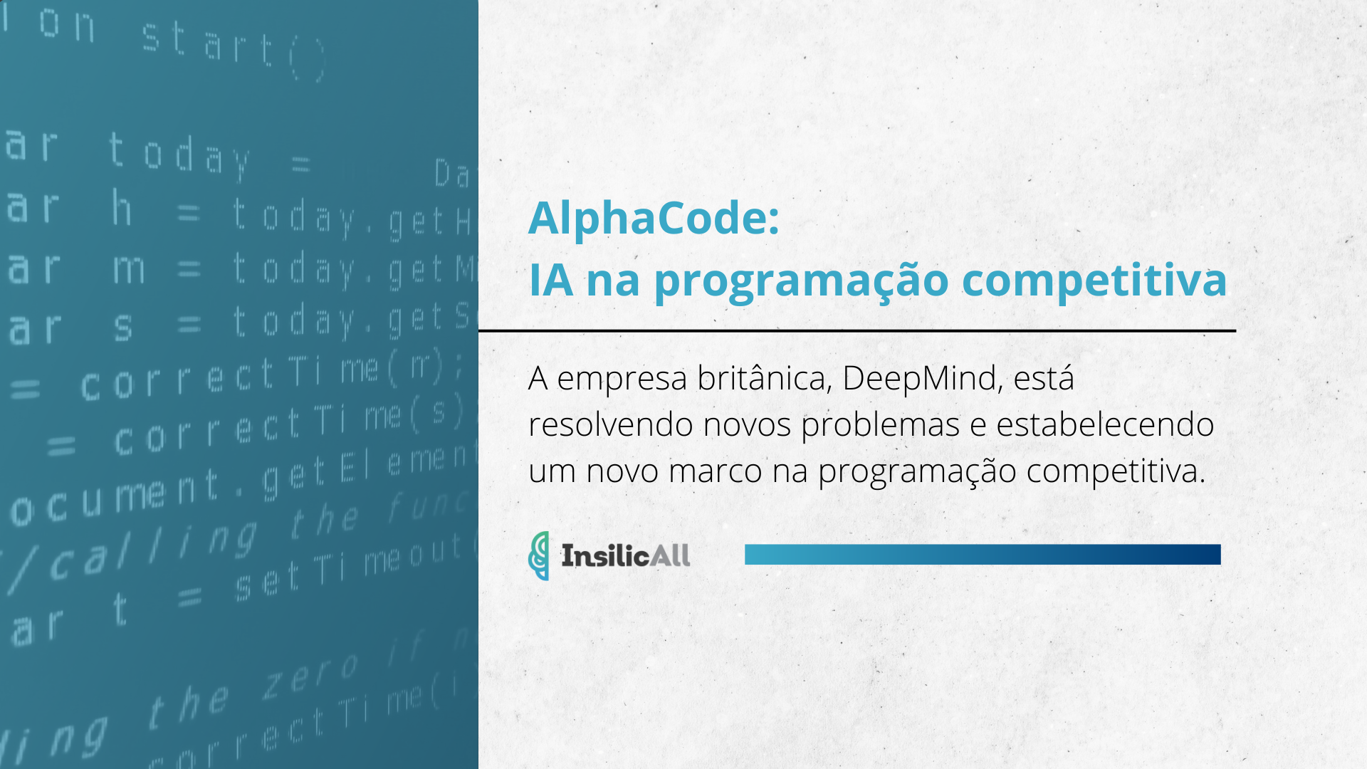 AlphaCode: IA na programação competitiva