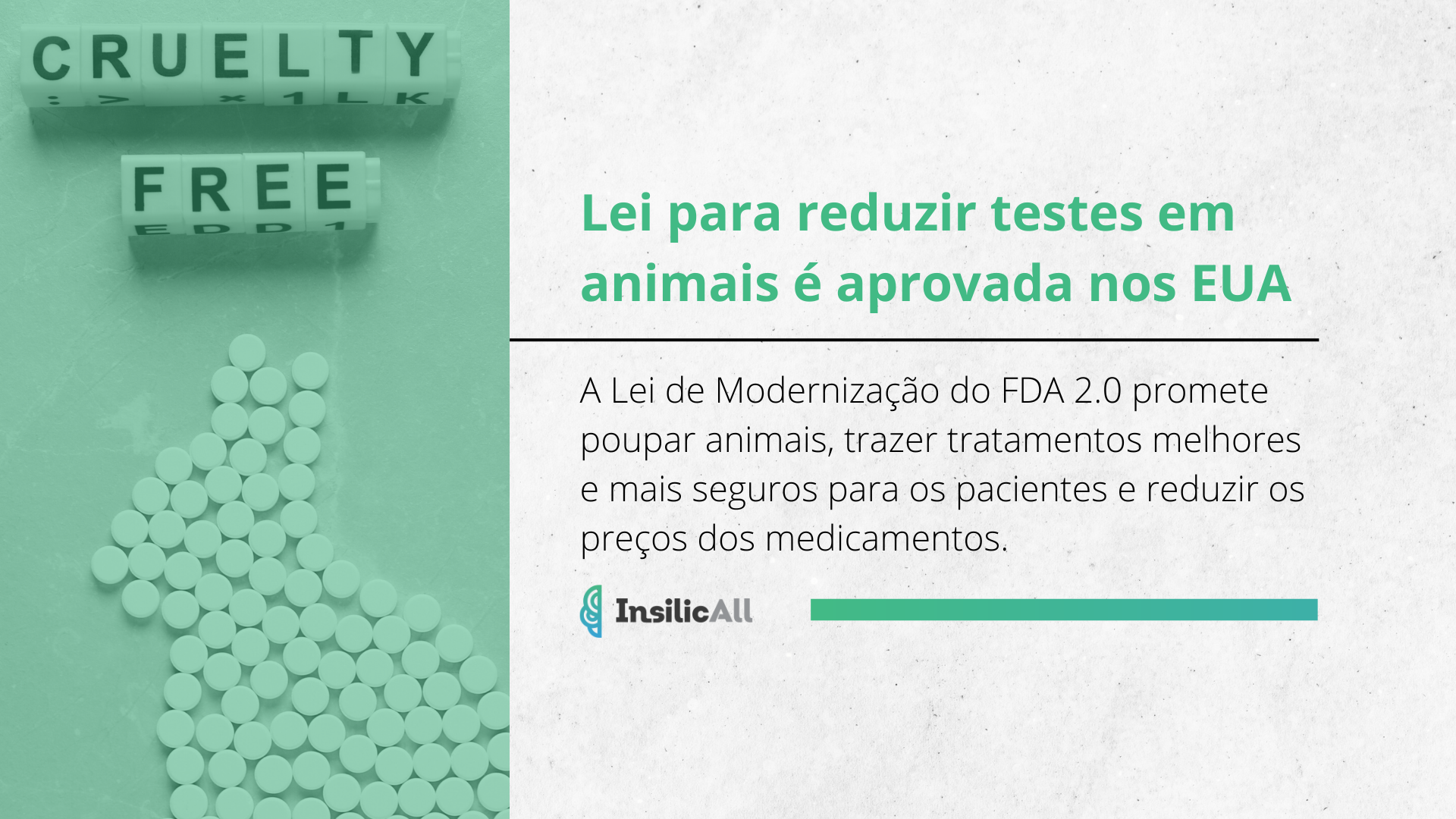 Lei para reduzir testes em animais é aprovada nos EUA